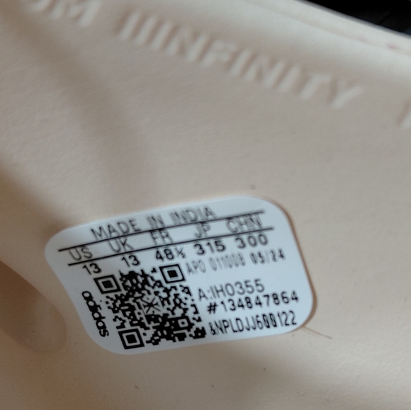 NEW Adidas Mens Adifom Futuristic Infinity Mule Warm Vanilla Slip-On Clogs SZ 13 - Picture 8 of 14